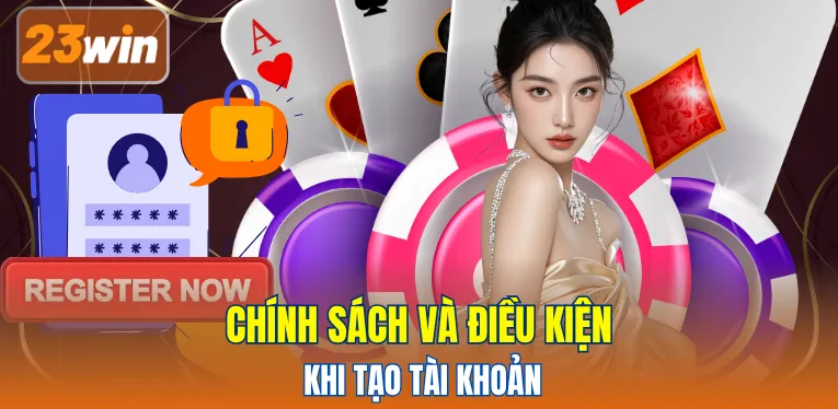 Chính sách và điều kiện khi tạo tài khoản